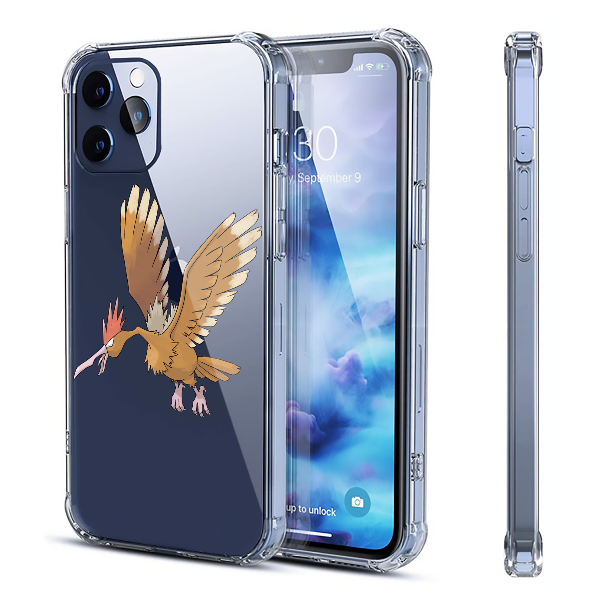 （画像用） ポケットモンスター Pokémon 【iPhone 12シリーズ対応】透明スマホケース（クリアソフトケース）